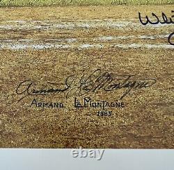 Ted Williams print by Armand LaMontagne Autographed & COA