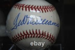 Ted Williams signed Autographed Bobby Brown Baseball. Beautiful Bold! With COA