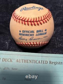 Ted Williams signed OML baseball UDA certified + Coa Boston Red Sox