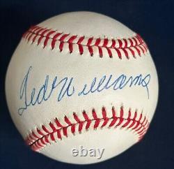 Ted Williams signed Official AL BASEBALL UDA COA & Box Hof Mint Auto Red Sox