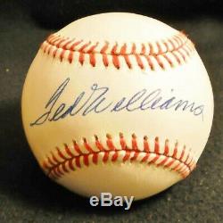 Ted Williams signed autographed Official American League Bobby Brown Baseball