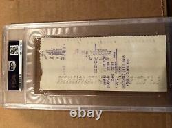 Ted Williams signed/autographed PSA encapsulated bank check