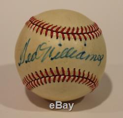 Ted Williams signed autographed vintage baseball! RARE! Guaranteed Authentic