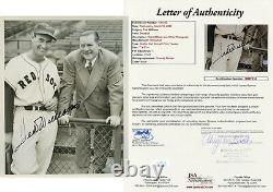 Ted Williams with Yawkey Signed JSA LOA Original 7X9 Photo Auto Autographed 8X10