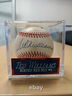 Ted williams autographed baseball