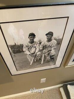 Ted williams autographed photo with bobby doerr framed