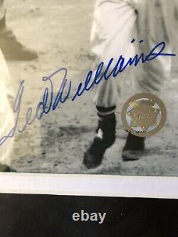 Ted williams mickey mantle signed photo Withcoa