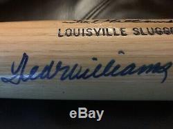 Ted williams signed bat