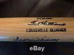 Ted williams signed bat