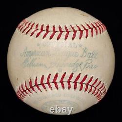 The Finest Ted Williams Signed Baseball on the Planet! 1940's OAL Harridge PSA