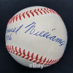 Theodore Samuel Williams Ted Full Name 406 Signed Baseball JSA LOA