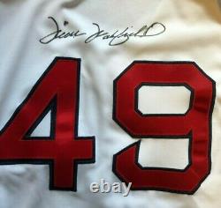 Tim Wakefield Autographed Boston Red Sox Jersey Ted Williams #9 & Armband Stitch