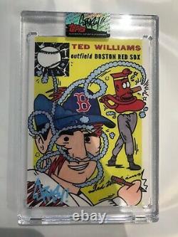 Topps Project 2020 #250 Ted Williams by ERMSY Autograph Signed Baseball Card NEW