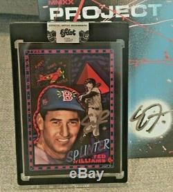 Topps Project 2020 Efdot Ted Williams Artist Autograph Signed Silver Auto / 40