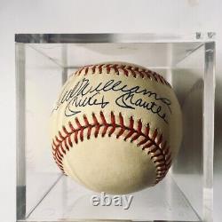 Triple Crown 500 HR Club Mickey Mantle Ted Williams Signed Autographed Baseball