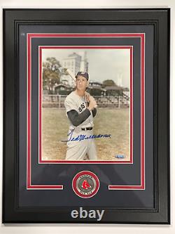 Tristar Ted Williams signed 8x 10 photo Framed withmedallion Boston Red Sox