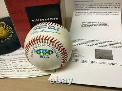 UDA Autographed Baseball Ted Williams with Box and Green / Yellow Bag withCOA Boston