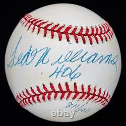 UDA Ted Williams. 406 Signed OAL Baseball UDA COA