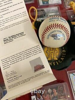 UDA Ted Williams Autographed Official AL Bobby Brown Baseball Bold Auto Nice