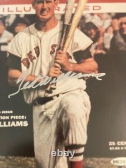 UDA Ted Williams Signed Sports Illustrated Cover Framed