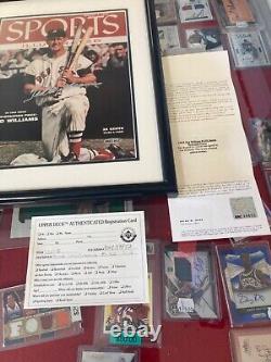 UDA Ted Williams Signed Sports Illustrated Cover Framed