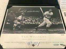 Upper deck Ted Williams autographed Lithograph hand numbered /521 HOF redsox