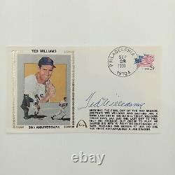 VTG 1991 Ted Williams Signed Gateway Cachet 50th Anniversary Red Sox MLB COA