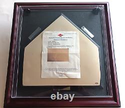 VTG TED WILLIAMS. 406 Signed Game Plate, Authenticity Certificate, Frame & Case