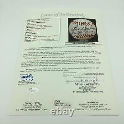 Vintage Red Faber Joe Mccarthy Ted Williams Hall Of Fame Signed Baseball JSA COA