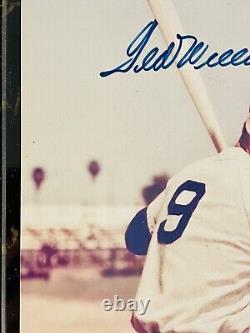 Vintage Ted Williams 8x10 Signed Photo On Plaque- Ready To Hang