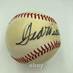 Vintage Ted Williams Signed American League Macphail Baseball With JSA COA