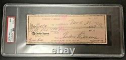 Vintage Ted Williams Signed Personal Check PSA/DNA Encapsulated & Graded MINT! 9