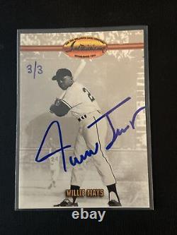 Willie Mays 1993 Ted Williams Auto 3/3