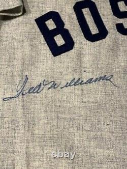 Wonderful Ted Williams Signed Mitchell & Ness 1939 Boston Red Sox Jersey JSA