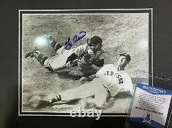 Yogi Berra autographed signed 8x10 photo with Ted Williams MLB Yankees BAS