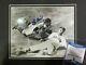 Yogi Berra Autographed Signed 8x10 Photo With Ted Williams Mlb Yankees Bas